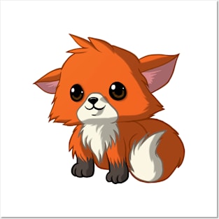 little fox chibi Posters and Art